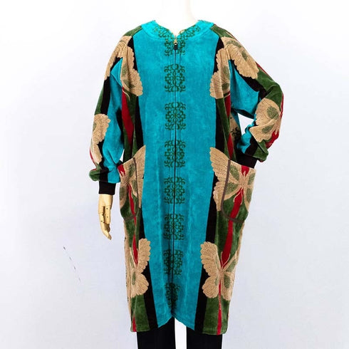 ガウン 横浜ナナ NANA ルームウェア サイズL B蝶 ベージュ nn-gwn1A